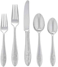 Lenox Butterfly Meadow 65-Piece 18/10 Silverware Set for 12, Flatware