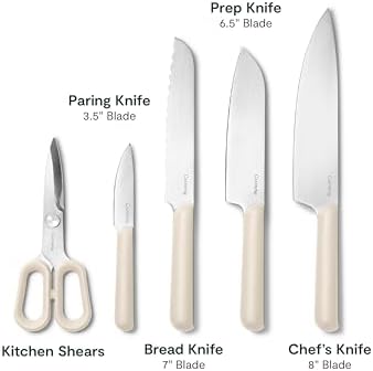 Caraway 5 Piece German Steel Kitchen Knife Set