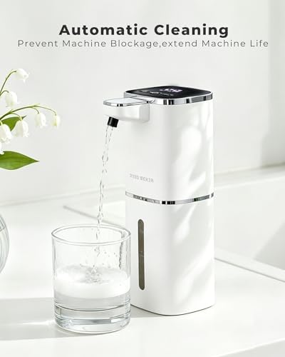 Automatic Foaming Soap Dispenser 2 Pack, Rechargeable, 9 Levels