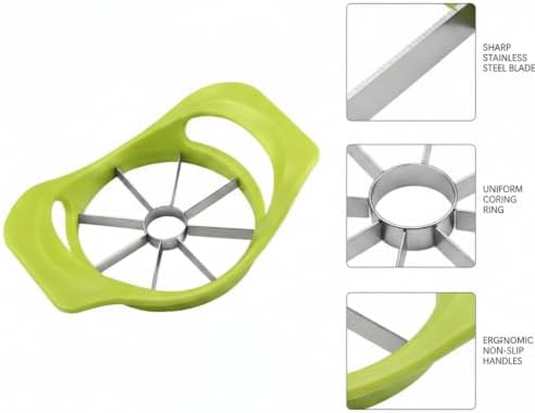 Fruit Slicer and Corer, Stainless Steel Apple Cutter for Uniform