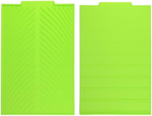 Silicone Drying Mat Foldable Heat Resistant Dish Draining Pad Green