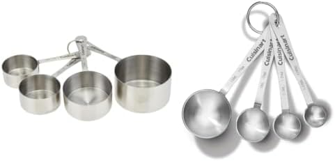 Cuisinart Stainless Steel Measuring Cups Set of 4 and Measuring Spoons