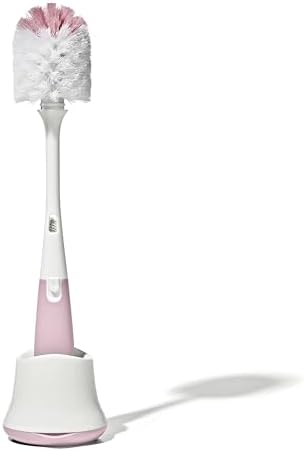 OXO Tot Baby Bottle Brush with Nipple Cleaner, Baby Bottle Cleaner
