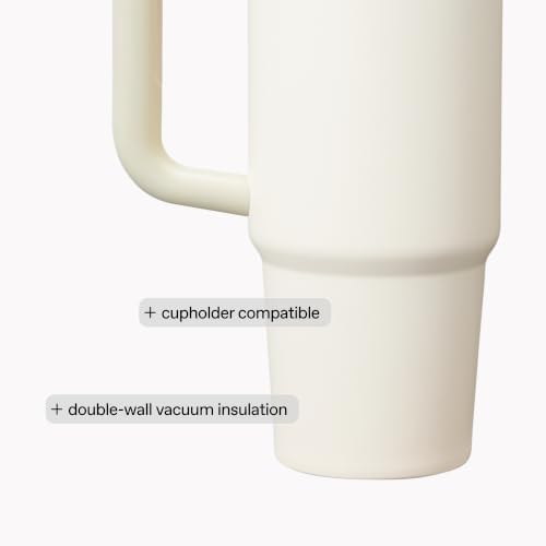 STANLEY Quencher H2.0 Flow State Tumbler, 30 oz, Cream 2.0