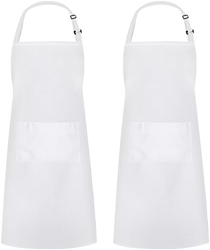 Syntus Apron for Men Women, Adjustable Cooking Kitchen Apron with 2