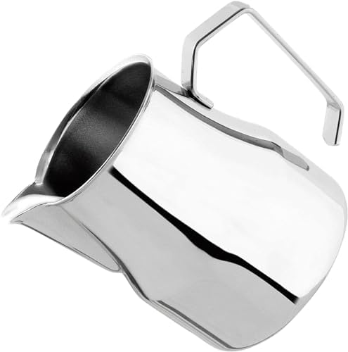 VIA CREMA Stainless Steel Milk Frother Jug for Coffee Machine Milk
