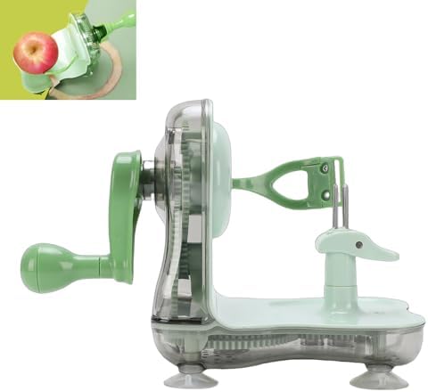 SUNGOOYUE Peeler, ABS Hand Crank Fruit Peeler Corer Slicer 3 in 1