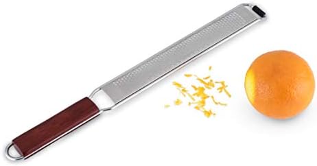 Viski Citrus and Cheese Grater, Stainless Steel Rasp Grater Zester