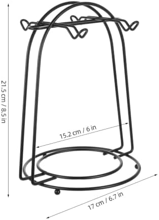 Vaguelly Vintage Metal Mug Tree Holder with 4 Hooks for Coffee Corner