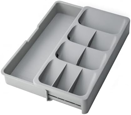 Expandable Silverware Organizer Tray, Adjustable Utensil Holder