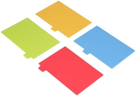 PP Cutting Board Set, 4-Piece with Handles and Plastic Bracket