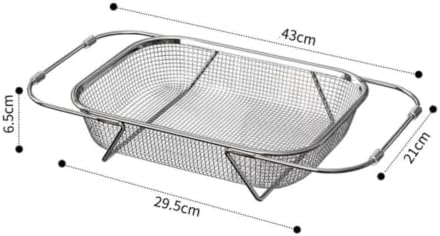 Mesh Colander with Extendable Handles, Medium