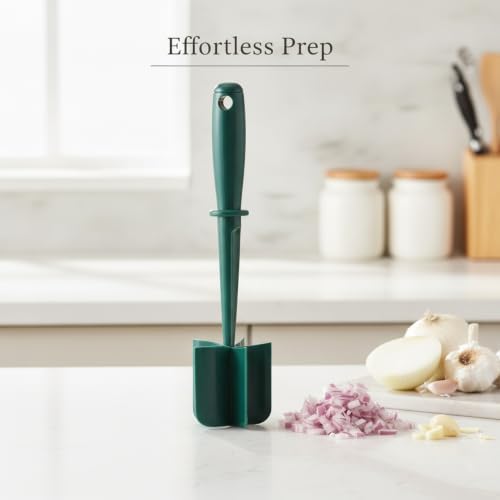 For Onions, Garlic & Veggies: Manual Hand-Pull String Food Chopper