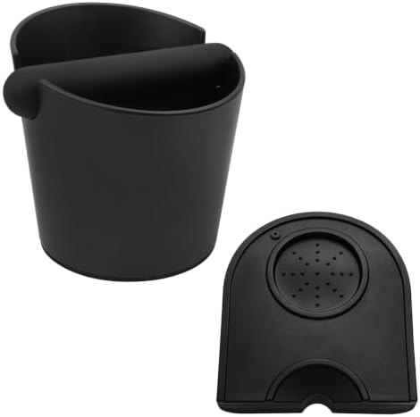 IAOSEN 5inch Knock Box Espresso Knock Box Silicone coffee Tamper Mat