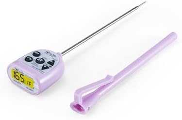 Taylor Digital Meat Thermometer, Purple Case