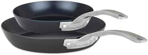 Viking Blue Carbon Steel Frying Pans, Kitchen Cookware Set, 10 and