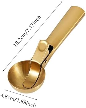Ice Cream Scoop, Stainless Steel Dishwasher Safe Professional Heavy