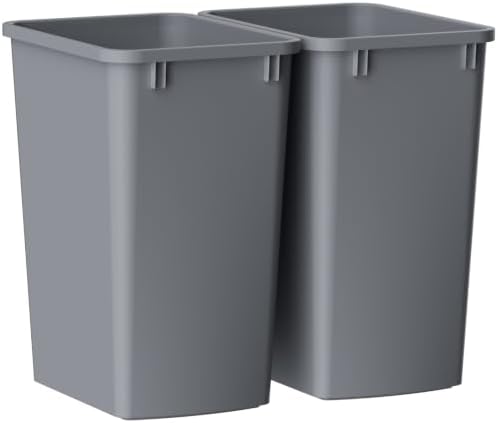 LOVMOR 35QT Slim Kitchen Trash Can, 2 Pack