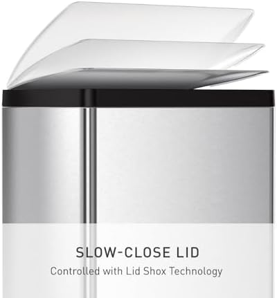 simplehuman 50 Liter Rectangular Kitchen Step Trash Can