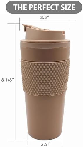 16 oz Coffee Tumbler Set (2 Pack) – Insulated Double Wall Travel Mug