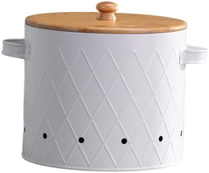Potato Storage Tins Food Storage Container Aerating Holes Kitchen