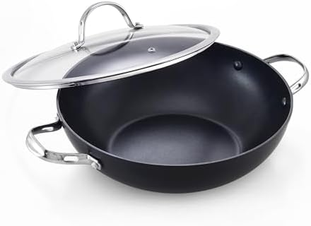 Cooks Standard Hard Anodized Nonstick 12-inch Chef’s Pan with Lid