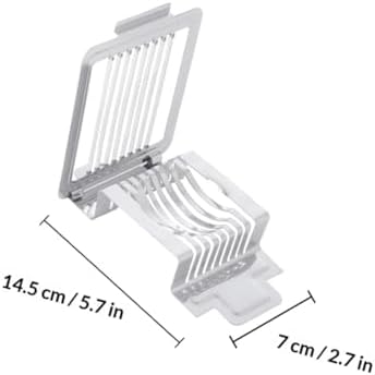 Xmas Stainless Steel Egg Slicer with 8 Wires, Comfortable Handle