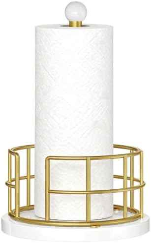 YATINEY Paper Towel Holder, Kitchen Paper Towel Holder for Countertop