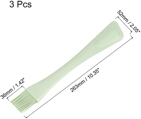 uxcell Silicone Spatula & Brush, 10" Double-Use Kitchen Utensils for