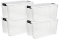 Sterilite Ultra Latch Box with Lids, 70 Quart, 4-Pack