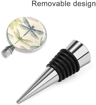 Dragonfly Drawing Wine Stoppers for Wine Bottles Vacuum Wine Bottle
