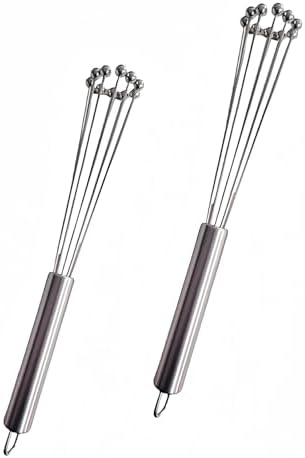 2 Pieces 10.23inch Stainless Steel Ball Whisks,Durable Manual Egg