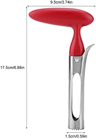 Corer, Core Remover Stainless Steel Corer And with Plastic Handle for