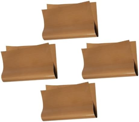 Reusable Baking Mat 4 Sheets Ptfe Fiberglass Coffee Cut Size