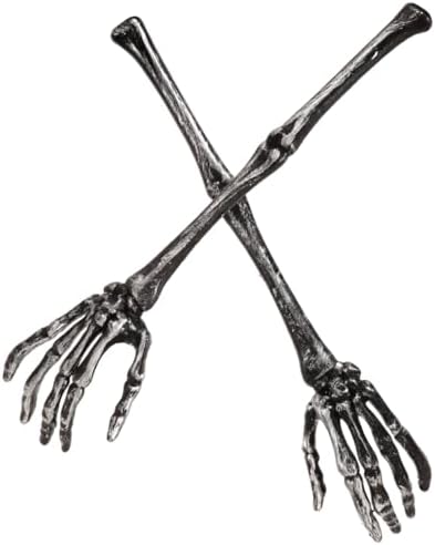 Luxshiny 2Pcs Skeleton Claw Salad Tongs Set Gothic Hand Skull Claw