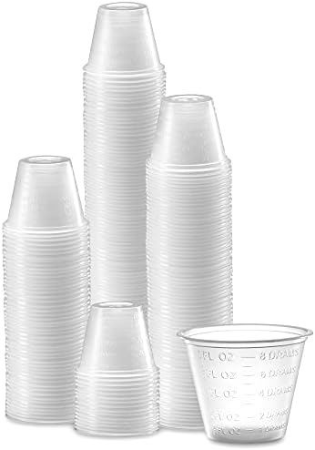 Care Plus Medicine Cups Disposable 1 oz, Plastic Measuring, 200 Count