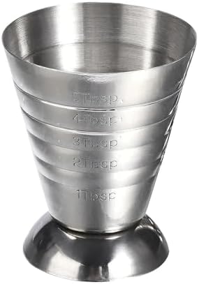 Stainless Steel Measuring Cup 2.5oz/75ml With Mixing Spoon, Multi-Use