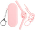 Luxshiny Travel Straw Kit Silicone Material 1 X Silicone Straw Case