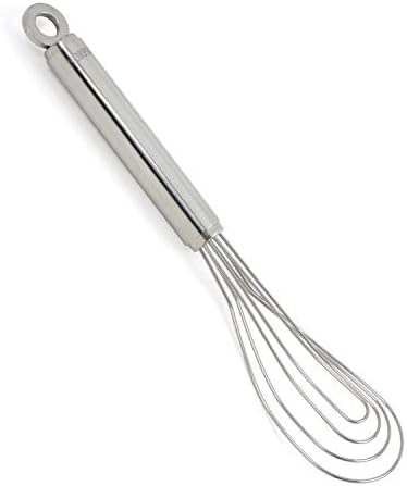 Norpro Krona 11-Inch Stainless Steel Flat Whisk, 11in/28cm, Silver