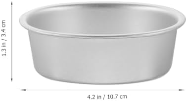 Luxshiny Oval Cake Pan Set of 4 Nonstick Aluminum Alloy Cake Baking