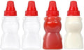 4 Pcs Mini Condiment Squeeze Bottles for Lunch Accessories, Mini