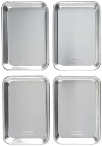 Nordic Ware Naturals Aluminum Half Sheet Pans, 4-pack