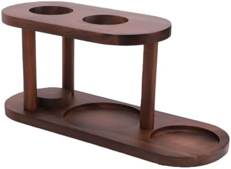 Natural Wood Pour Over Coffee Station, 14.6in Elevated Dripper Stand