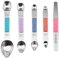 Stainless Steel Magnetic Measuring Spoons Set, Heavy Duty Metal
