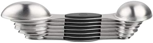 Measuring Spoons with Scraper, Stainless Steel Set