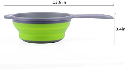 ZOER Kitchen Foldable Pasta Strainers,Collapsible Colanders with