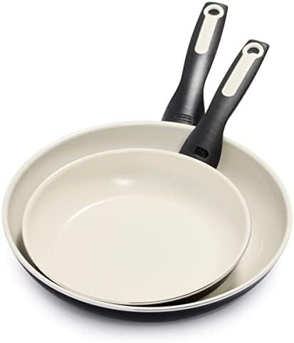 GreenPan Rio 8" and 10" Frying Pan Skillet Set, PFAS-Free Ceramic