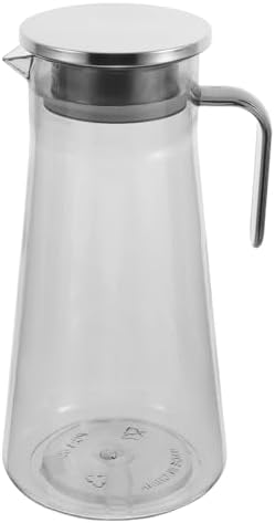 Acrylic Drink Pitcher with Lid, 1.5 L Hot and Cold Beverages