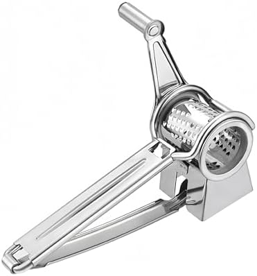 Manual Rotary Cheese Grater, 304 Stainless Steel Hand-Crank