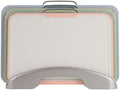 Plastic Chopping Boards Set with Holder Stand for Kitchen Prep